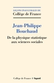 De la physique statistique aux sciences sociales (9782213718255-front-cover)