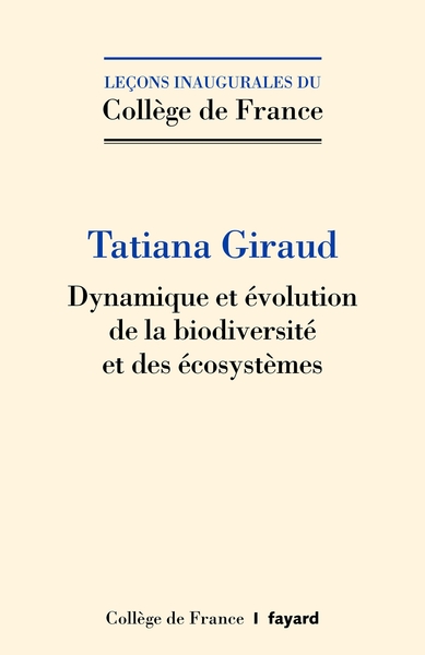 Dynamique et évolution de la biodiversité et des écosystèmes (9782213724966-front-cover)