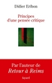 Principes d'une pensée critique (9782213701325-front-cover)
