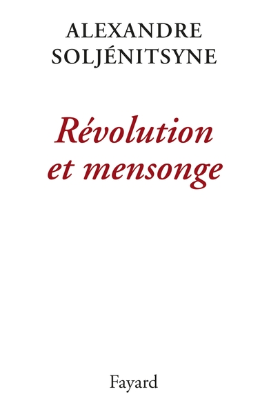 Révolution et mensonge (9782213711683-front-cover)