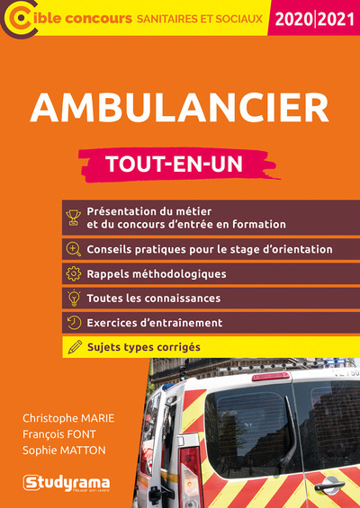 Ambulancier Tout-en-un 2020/2021, Présentation du métier et du concours d'entrée en formation (9782759044290-front-cover)