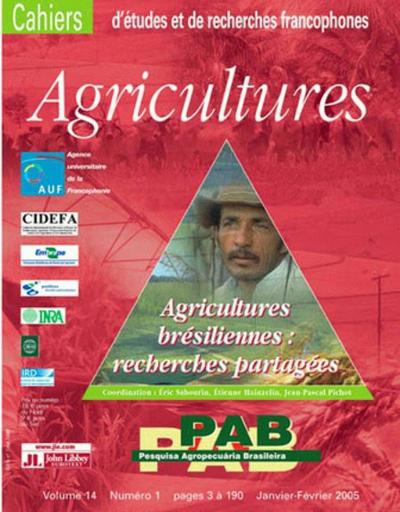 Agricultures brésiliennes, recherches partagées, Numéro spécial cahiers agricultures (9782876146075-front-cover)