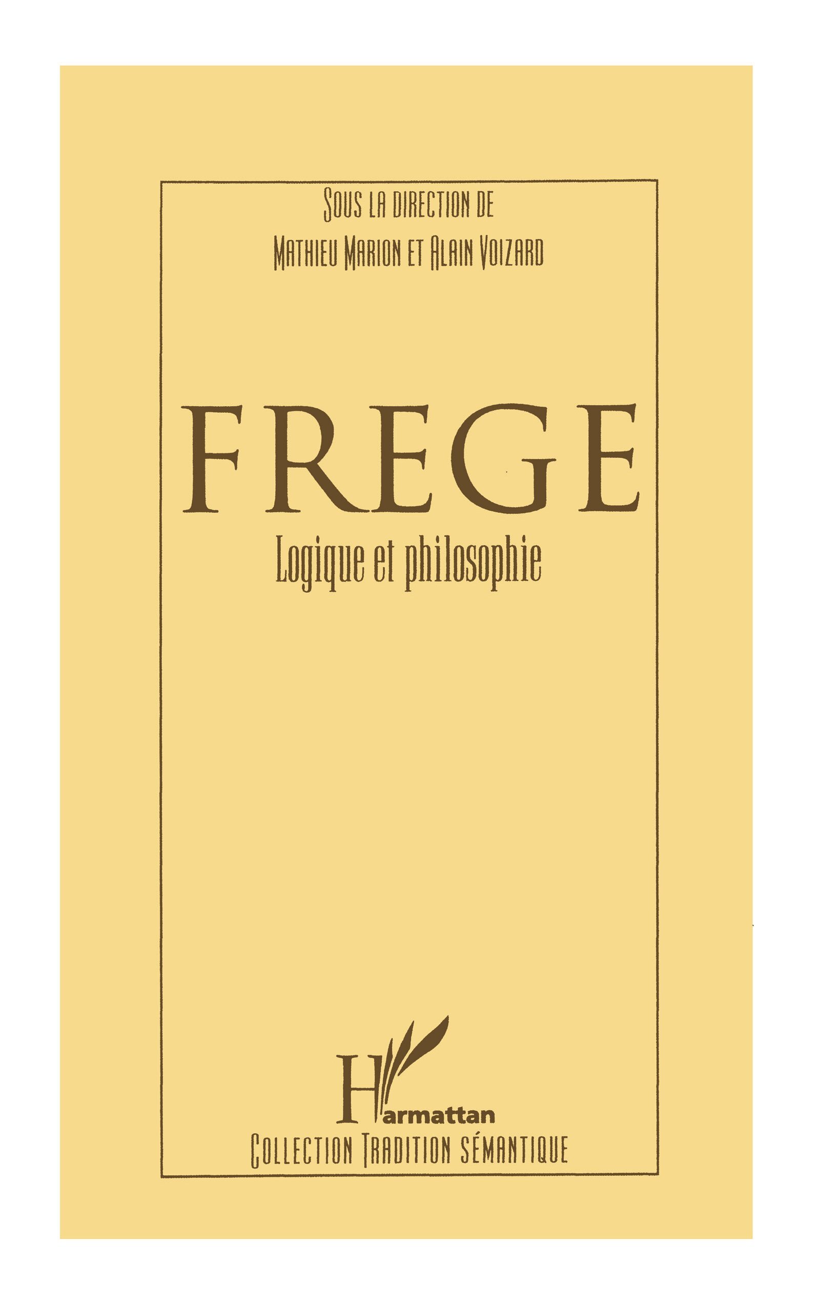 Frege, Logique et philosophie (9782894890417-front-cover)