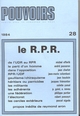 Pouvoirs, n° 28, Le RPR (9782130385356-front-cover)
