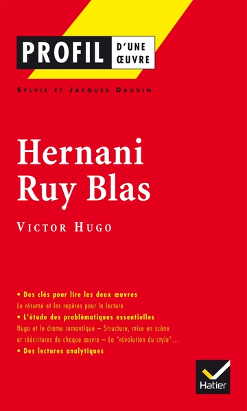 Profil - Hugo (Victor) : Hernani, Ruy Blas, analyse littéraire de l'oeuvre (9782218739484-front-cover)
