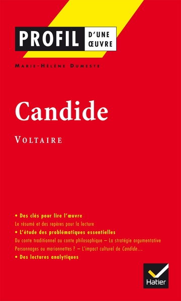 Profil - Voltaire : Candide ou l'optimisme, analyse littéraire de l'oeuvre (9782218737459-front-cover)