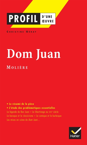 Profil - Molière : Dom Juan, analyse littéraire de l'oeuvre (9782218737633-front-cover)