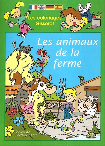 COLORIAGES : ANIMAUX DE LA FERME (9782755805048-front-cover)