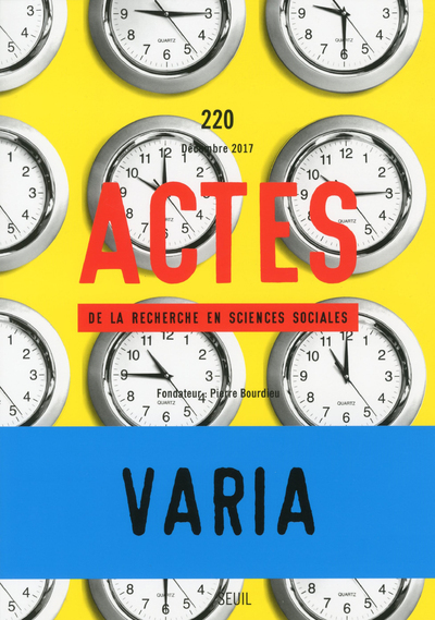 Actes de la recherche en sciences sociales, n° 220 (9782021383089-front-cover)
