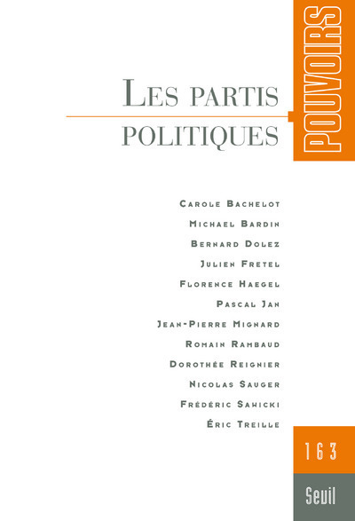 Pouvoirs, n°163. Les Partis politiques (9782021372731-front-cover)