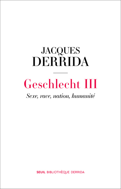 Geschlecht III, Sexe, race, nation, humanité (9782021393767-front-cover)