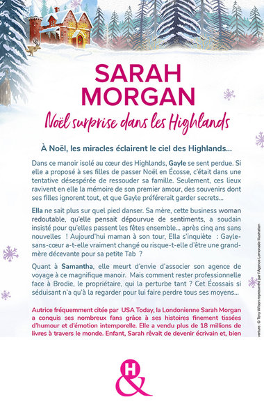 Noël surprise dans les Highlands, la nouvelle romance de Noël de Sarah Morgan (9782280457064-back-cover)