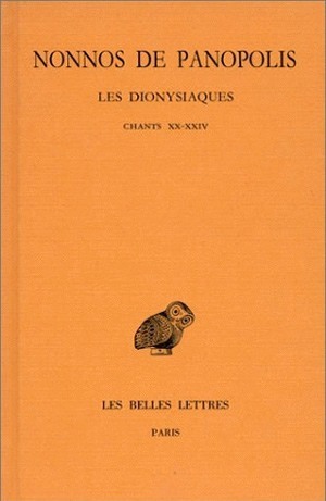 Les Dionysiaques. Tome VIII : Chants XX-XXIV (9782251004402-front-cover)