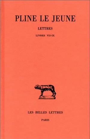 Lettres. Tome III : Livres VII-IX (9782251011912-front-cover)