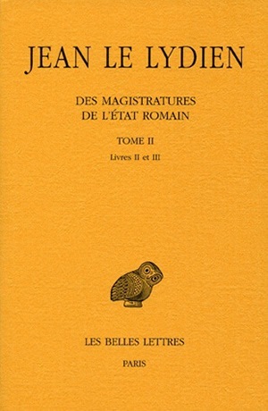 Des Magistratures de l'État romain. Tome II : Livre II (9782251005355-front-cover)