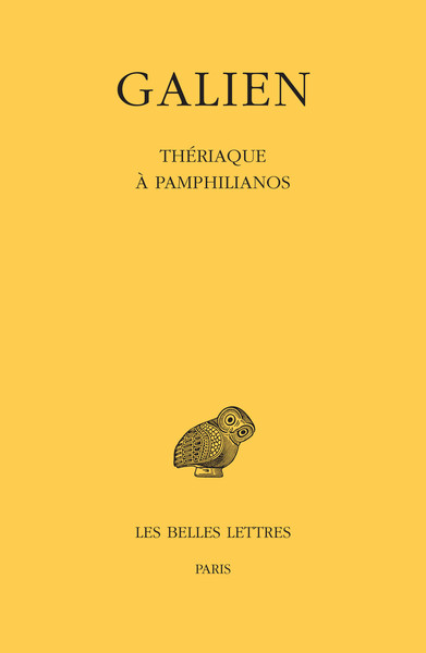 Œuvres. Tome X : Thériaque à Pamphilianos (9782251006451-front-cover)