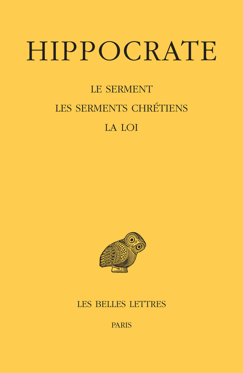 Tome I, 2e partie : Le Serment. Les Serments chrétiens. La Loi (9782251006277-front-cover)