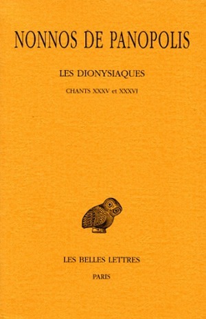 Les Dionysiaques. Tome XII : Chants XXXV et XXXVI (9782251005317-front-cover)