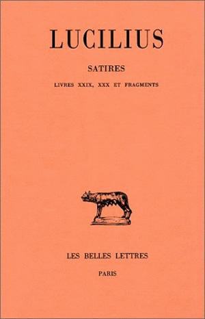 Satires. Tome III : Livres XXIX-XXX et fragments (9782251013572-front-cover)