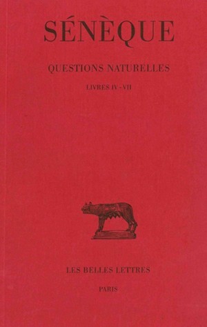 Questions naturelles. Tome II : Livres IV - VII (9782251012377-front-cover)