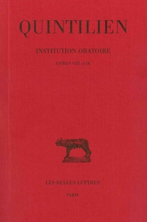 Institution oratoire. Tome V : Livres VIII et IX (9782251012063-front-cover)