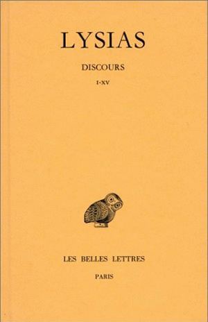 Discours. Tome I : I-XV (9782251001920-front-cover)