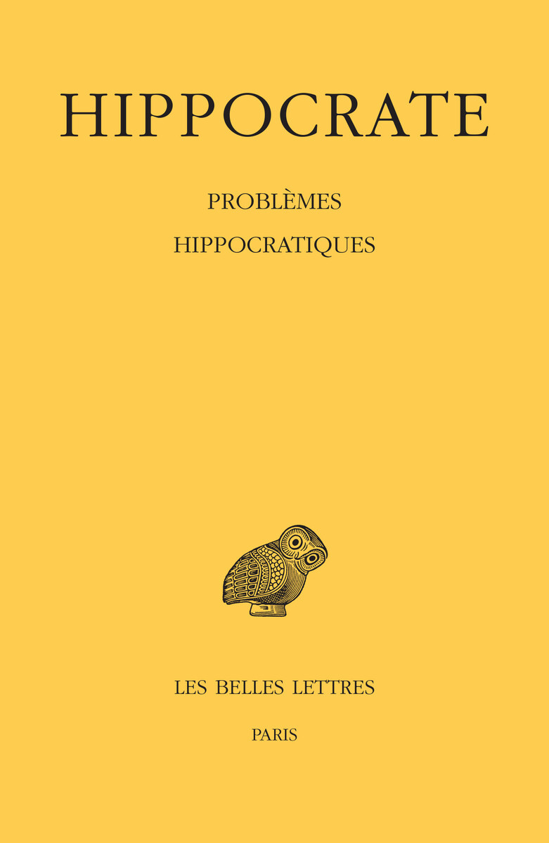 Tome XVI, Problèmes hippocratiques (9782251006123-front-cover)