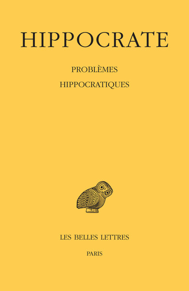 Tome XVI, Problèmes hippocratiques (9782251006123-front-cover)