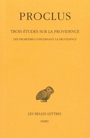 Trois études sur la Providence. Tome I : Introduction -  Dix problèmes concernant la Providence (9782251002897-front-cover)