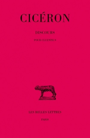 Discours. Tome VIII : Pour Cluentius (9782251010595-front-cover)