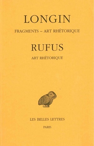 Fragments. Art rhétorique (9782251004952-front-cover)