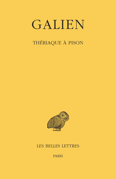 Œuvres. Tome VI : Thériaque à Pison (9782251006093-front-cover)