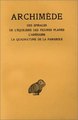 Œuvres. Tome II : Des spirales - De l'équilibre des figures planes - L'Arénaire - La Quadrature de la parabole (9782251000251-front-cover)