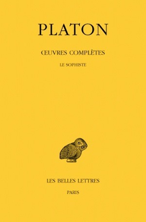 Œuvres complètes. Tome VIII, 3e partie: Le Sophiste (9782251002255-front-cover)