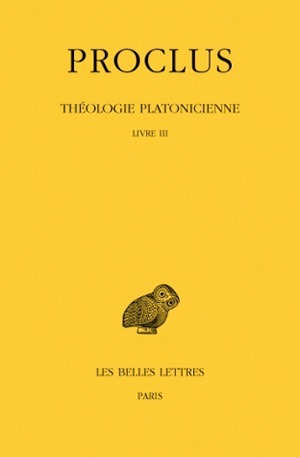 Théologie platonicienne. Tome III : Livre III (9782251002866-front-cover)