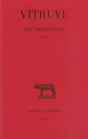 De l'Architecture. Livre V (9782251014531-front-cover)