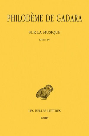 Sur la Musique. Tome I et II : Livre IV (9782251005409-front-cover)