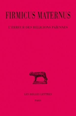 L'Erreur des religions païennes (9782251013176-front-cover)