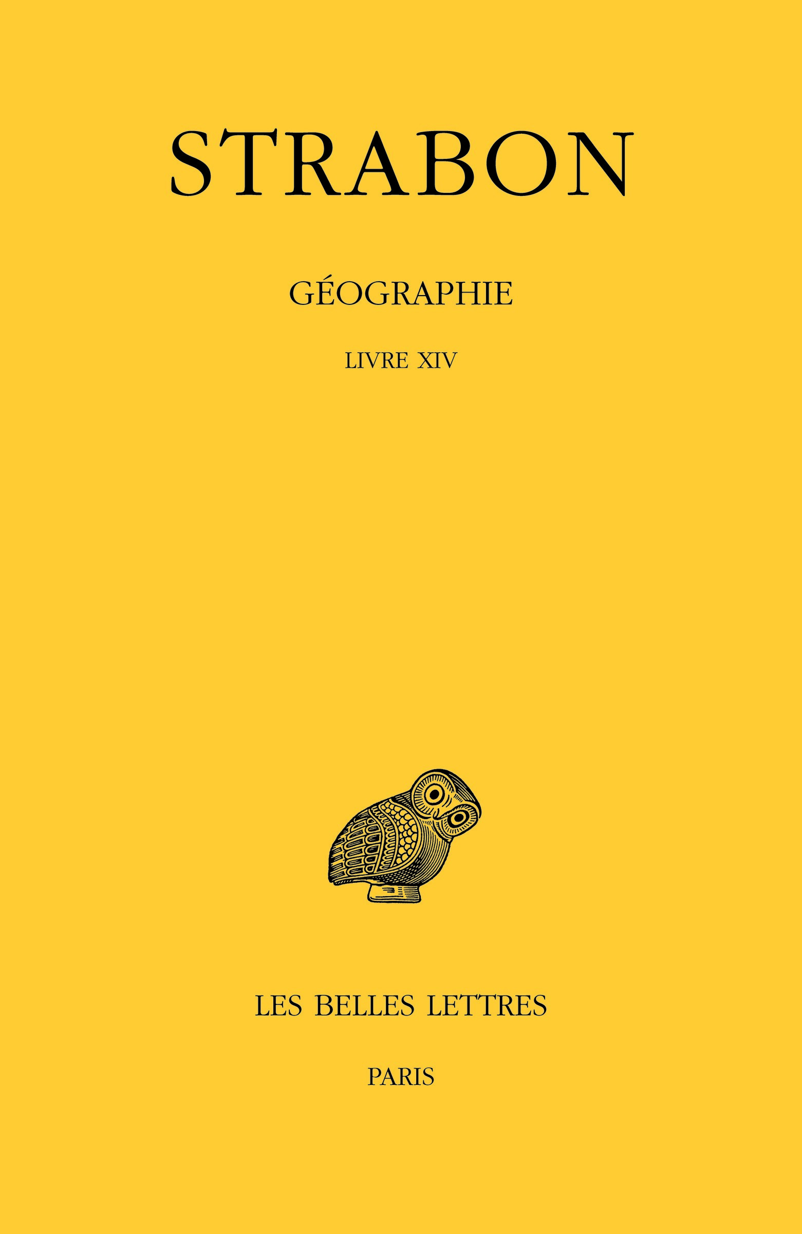 Géographie. Tome XI : Livre XIV (9782251006659-front-cover)