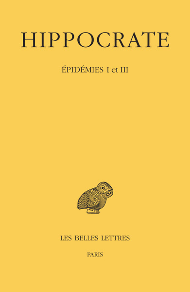 Tome IV, 1re partie : Épidémies I et III (9782251006116-front-cover)