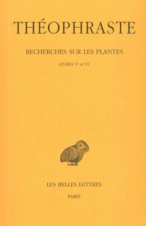 Recherches sur les plantes. Tome III : Livres V - VI (9782251004372-front-cover)