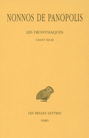 Les Dionysiaques. Tome XVIII : Chant XLVIII (9782251005089-front-cover)