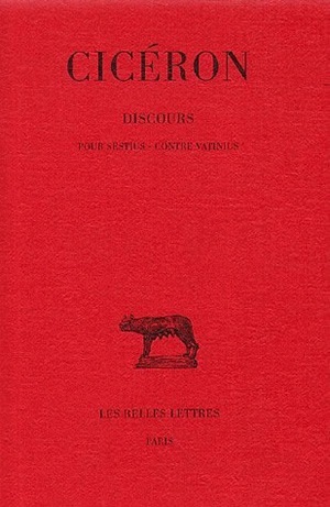 Discours. Tome XIV : Pour Sestius - Contre Vatinius (9782251010663-front-cover)