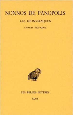Les Dionysiaques. Tome X : Chants XXX-XXXII (9782251004570-front-cover)