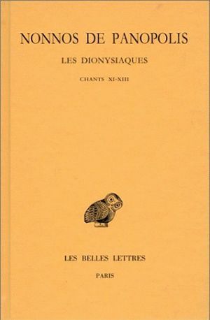 Les Dionysiaques. Tome V : Chants XI-XIII (9782251004471-front-cover)