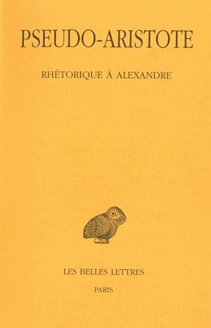 Rhétorique à Alexandre (9782251004983-front-cover)