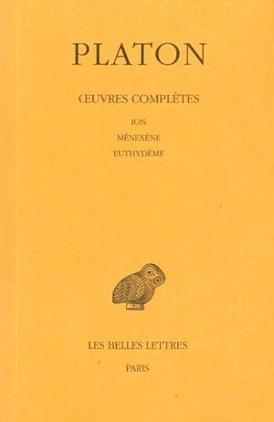 Œuvres complètes. Tome V, 1re partie: Ion - Ménexène - Euthydème (9782251002187-front-cover)