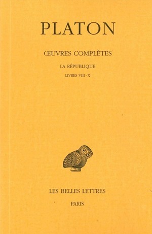 Œuvres complètes. Tome VII, 2e partie: La République, Livres VIII-X (9782251002224-front-cover)