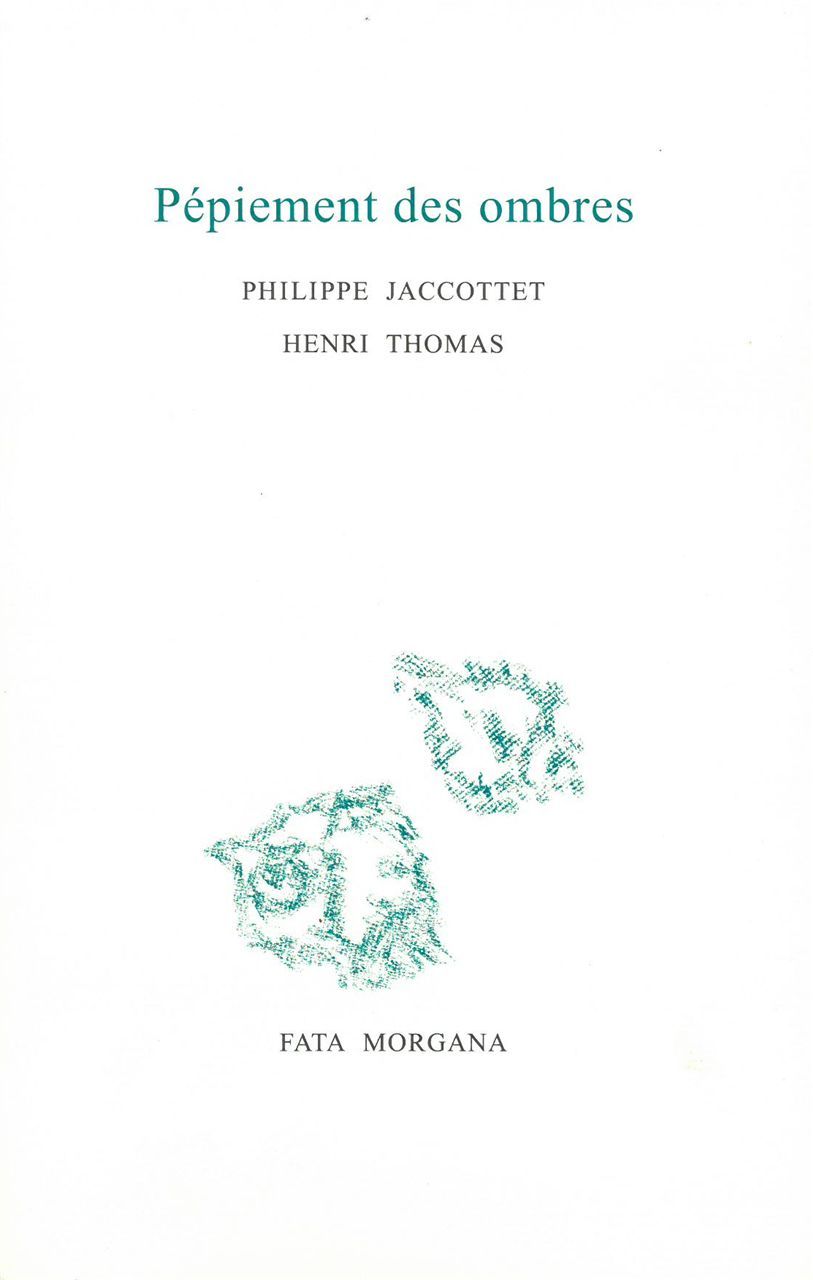 Pépiement des ombres, (Correspondance) (9782377920143-front-cover)