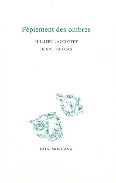 Pépiement des ombres, (Correspondance) (9782377920143-front-cover)